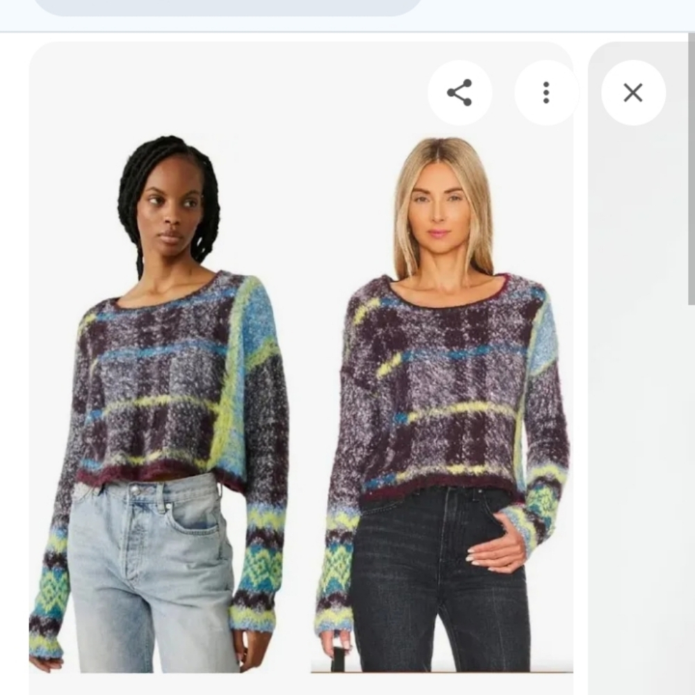 Free People Emerson Cropped Sweater